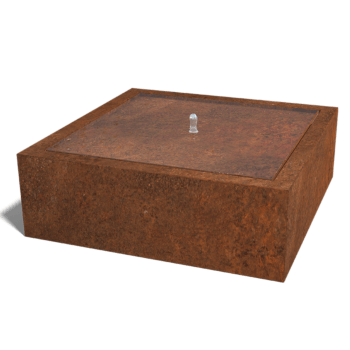 Fontana iz jekla corten 120 x 120 x 40 cm