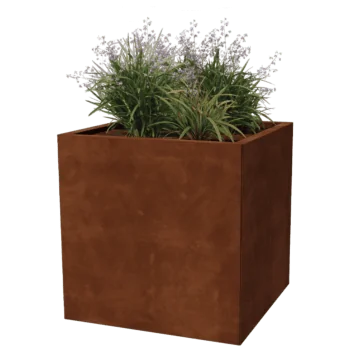 Corten jekleno korito za rože - Kvadrat - 70 x 70 cm