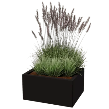 Jekleno korito za rože - Pravokotnik - 50 x 60 cm