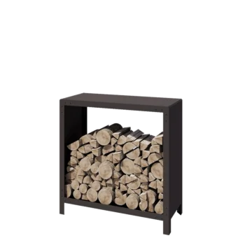 Jekleni regal za drva - Indiana - 100 x 40 x 100 cm - RAL7016 mat (antracitno siva)