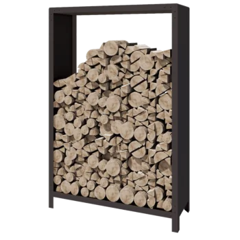 Jekleni regal za drva - Indiana - 120 x 40 x 180 cm - RAL7016 mat (antracitno siva)