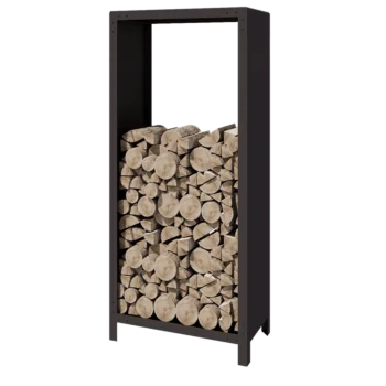 Jekleni regal za drva - Indiana - 80 x 40 x 180 cm - RAL7016 mat (antracitno siva)