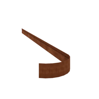 Corten jekleni vrtni robnik - Sploščen FLEX - Višina 13 cm - 150 cm