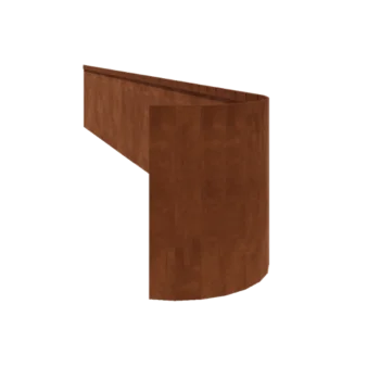 Corten jekleni vrtni robnik - Sploščen FLEX - Višina 45 cm - 150 cm