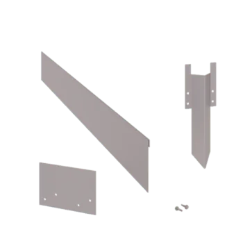 Vrtni robnik iz pocinkanega jekla - Sploščen - Višina 13 cm - Celoten komplet 15 meter