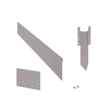 Vrtni robnik iz pocinkanega jekla - Sploščen - Višina 13 cm - Celoten komplet 24 meter