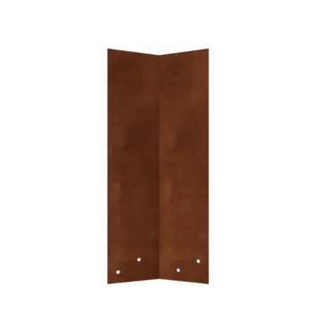 Corten jeklena spojna plošča - 45° - Višina robnega traku 45 cm