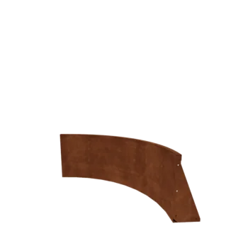 Corten jeklena škarpa - Notranji lok - 100 x 100 x 50 cm