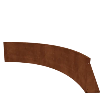 Corten jeklena škarpa - Notranji lok - 150 x 150 x 50 cm