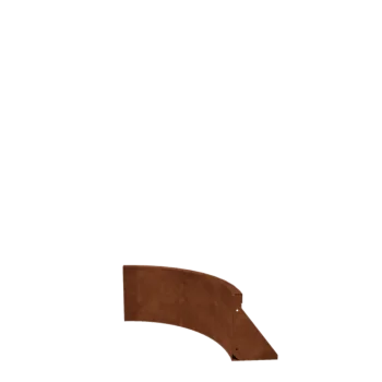 Corten jeklena škarpa - Notranji lok - 50 x 50 x 30 cm