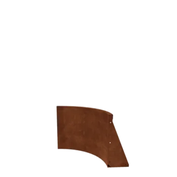 Corten jeklena škarpa - Notranji lok - 50 x 50 x 50 cm