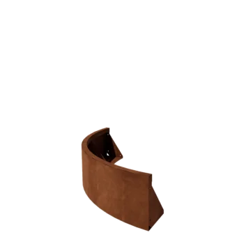 Corten jeklena škarpa - Zunanji lok - 100 x 100 x 30 cm