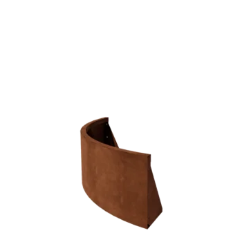 Corten jeklena škarpa - Zunanji lok - 100 x 100 x 40 cm