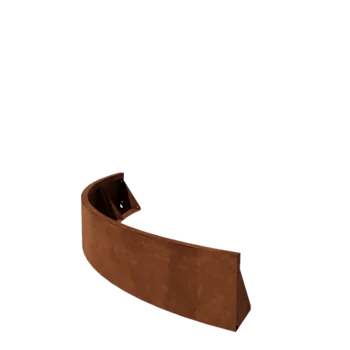 Corten jeklena škarpa - Zunanji lok - 150 x 150 x 30 cm