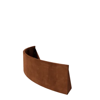 Corten jeklena škarpa - Zunanji lok - 150 x 150 x 40 cm