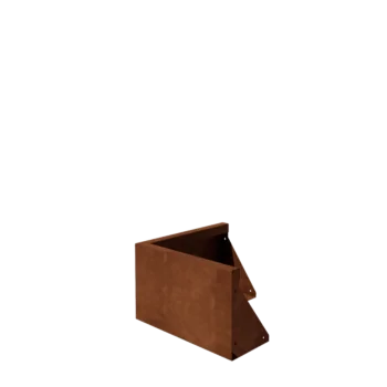 Corten jeklena škarpa - Zunanji kot - 50 x 50 x 30 cm