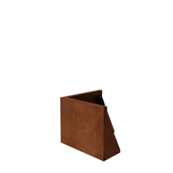 Corten jeklena škarpa - Zunanji kot - 50 x 50 x 40 cm