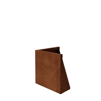 Corten jeklena škarpa - Zunanji kot - 50 x 50 x 50 cm