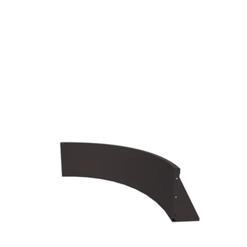 Jeklena škarpa - Notranji lok - 100 x 100 x 40 cm - RAL7016 mat (antracitno siva)