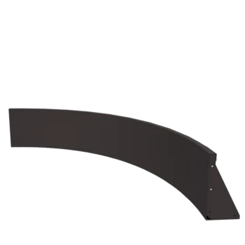 Jeklena škarpa - Notranji lok - 150 x 150 x 40 cm - RAL7016 mat (antracitno siva)