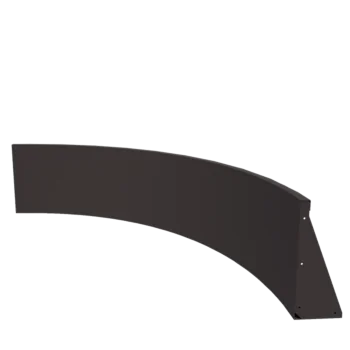 Jeklena škarpa - Notranji lok - 150 x 150 x 50 cm - RAL7016 mat (antracitno siva)