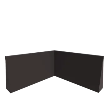 Jeklena škarpa - Notranji kot - 100 x 100 x 60 cm - RAL7016 mat (antracitno siva)