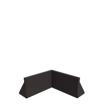 Jeklena škarpa - Notranji kot - 50 x 50 x 30 cm - Druga RAL barva