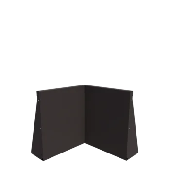 Jeklena škarpa - Notranji kot - 50 x 50 x 60 cm - RAL7016 mat (antracitno siva)