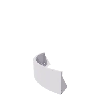 Jeklena škarpa - Zunanji lok - 100 x 100 x 30 cm - RAL9010 mat (bela)