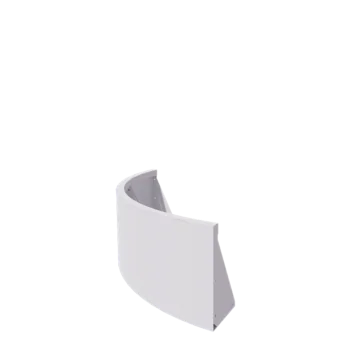 Jeklena škarpa - Zunanji lok - 100 x 100 x 40 cm - RAL9010 mat (bela)