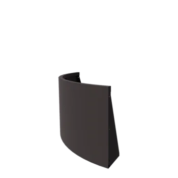 Jeklena škarpa - Zunanji lok - 100 x 100 x 60 cm - RAL7016 matt (antracitno siva)