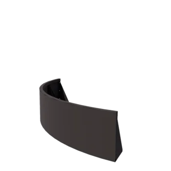 Jeklena škarpa - Zunanji lok - 150 x 150 x 40 cm - RAL7016 mat (antracitno siva)