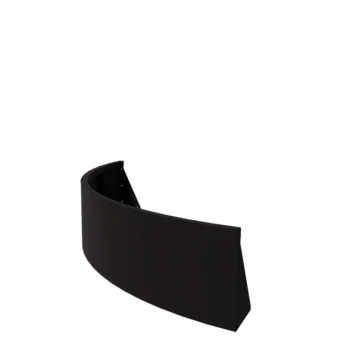 Jeklena škarpa - Zunanji lok - 150 x 150 x 40 cm - RAL9005 mat (črna)