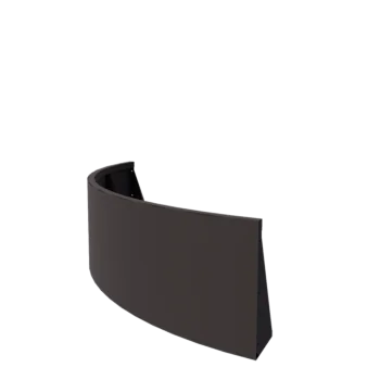 Jeklena škarpa - Zunanji lok - 150 x 150 x 50 cm - RAL7016 mat (antracitno siva)