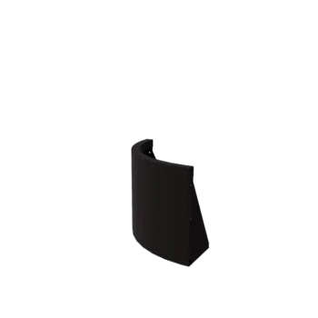 Jeklena škarpa - Zunanji lok - 50 x 50 x 40 cm - RAL9005 mat (črna)