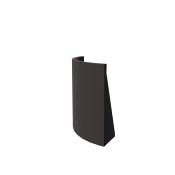 Jeklena škarpa - Zunanji lok - 50 x 50 x 60 cm - RAL7016 mat (antracitno siva)