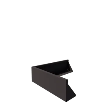 Jeklena škarpa - Zunanji kot - 100 x 100 x 30 cm - RAL7016 mat (antracitno siva)