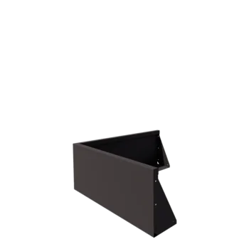 Jeklena škarpa - Zunanji kot - 100 x 100 x 40 cm - RAL7016 mat (antracitno siva)