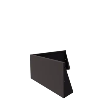 Jeklena škarpa - Zunanji kot - 100 x 100 x 50 cm - RAL7016 mat (antracitno siva)