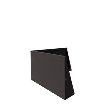 Jeklena škarpa - Zunanji kot - 100 x 100 x 60 cm - RAL7016 mat (antracitno siva)