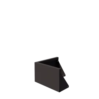 Jeklena škarpa - Zunanji kot - 50 x 50 x 30 cm - RAL7016 mat (antracitno siva)