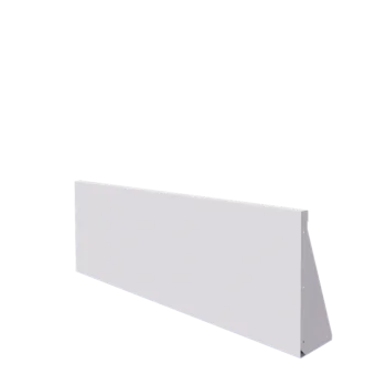 Jeklena škarpa - Raven - 150 x 50 cm - RAL9010 mat (bela)