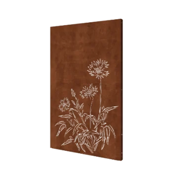 Corten jekleni panel - Modri glavinec - 120 x 6 x 190 cm