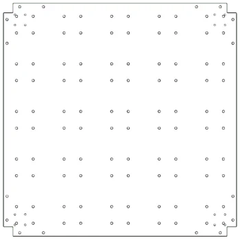 Dnoplošča iz pocinkanega jekla - 100 x 100 cm
