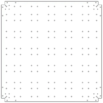 Dnoplošča iz pocinkanega jekla - 120 x 120 cm