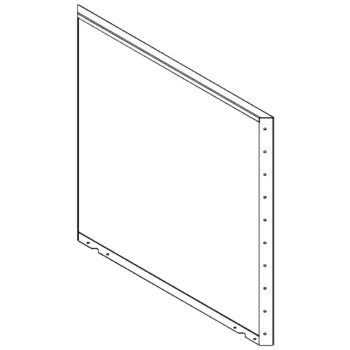 Jekleno korito za rože - Panel - 100 x 100 cm - RAL7016 mat (antracitno siva)
