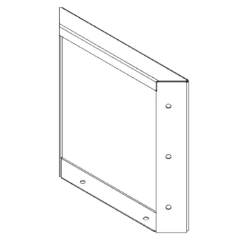 Jekleno korito za rože - Panel - 30 x 30 cm - RAL7016 mat (antracitno siva)
