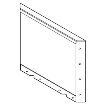 Jekleno korito za rože - Panel - 40 x 50 cm - RAL9010 mat (bela)