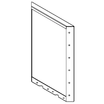 Jekleno korito za rože - Panel - 60 x 40 cm - RAL9010 mat (bela)