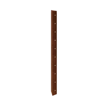 Corten jekleno korito za rože - Kotni kos 90° - 100 cm